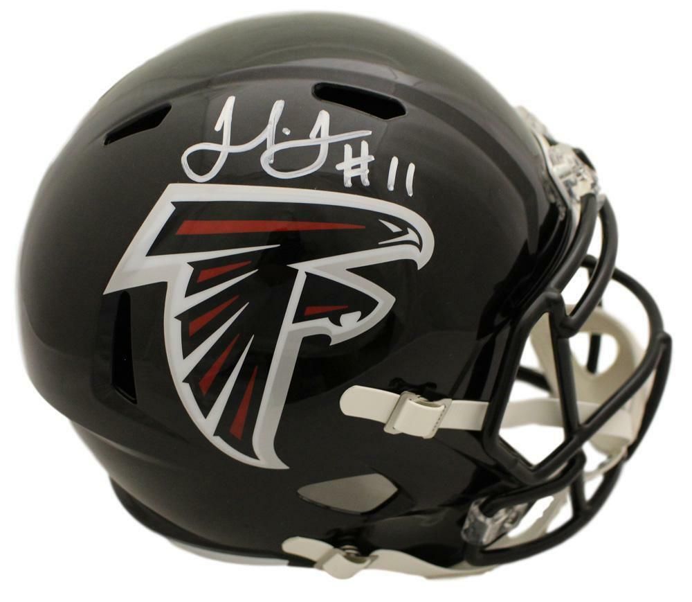 Julio Jones Autographed Atlanta Falcons Speed Replica Helmet JSA