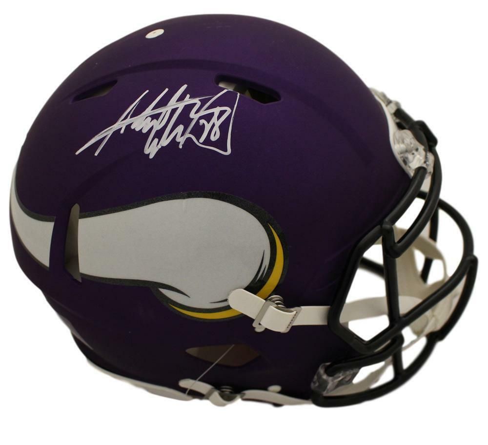 Adrian Peterson Autographed Minnesota Vikings Speed Proline Helmet BAS