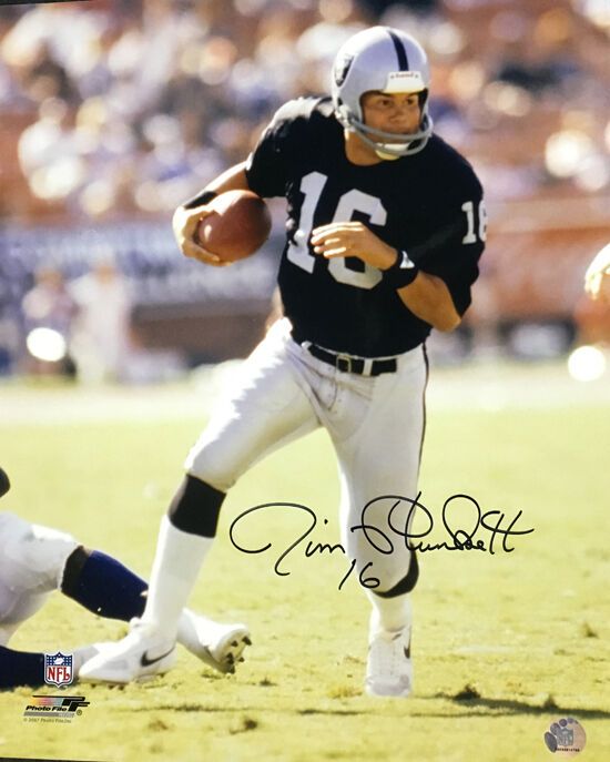 Jim Plunkett Autographed Oakland Raiders 16x20 Photo
