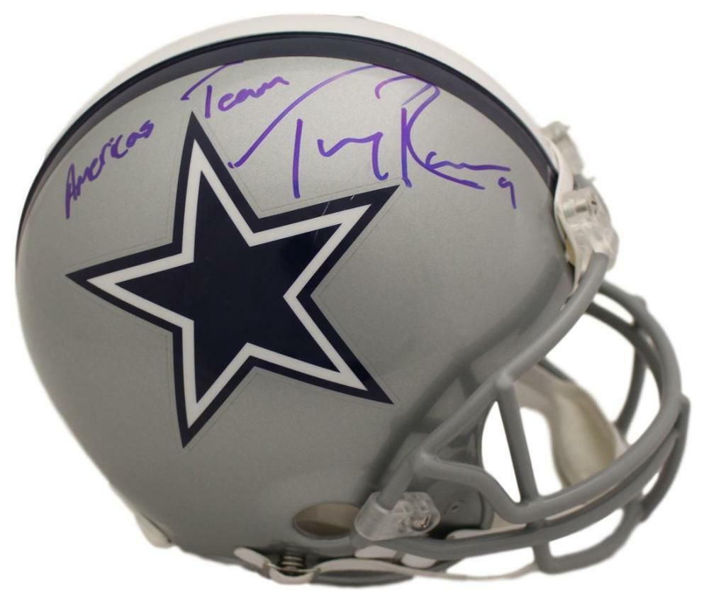 Tony Romo Autographed Dallas Cowboys Proline Helmet America&#39;s Team BAS