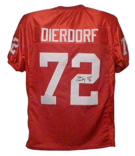 Dan Dierdorf Autographed St Louis Cardinals Red Size XL Jersey
