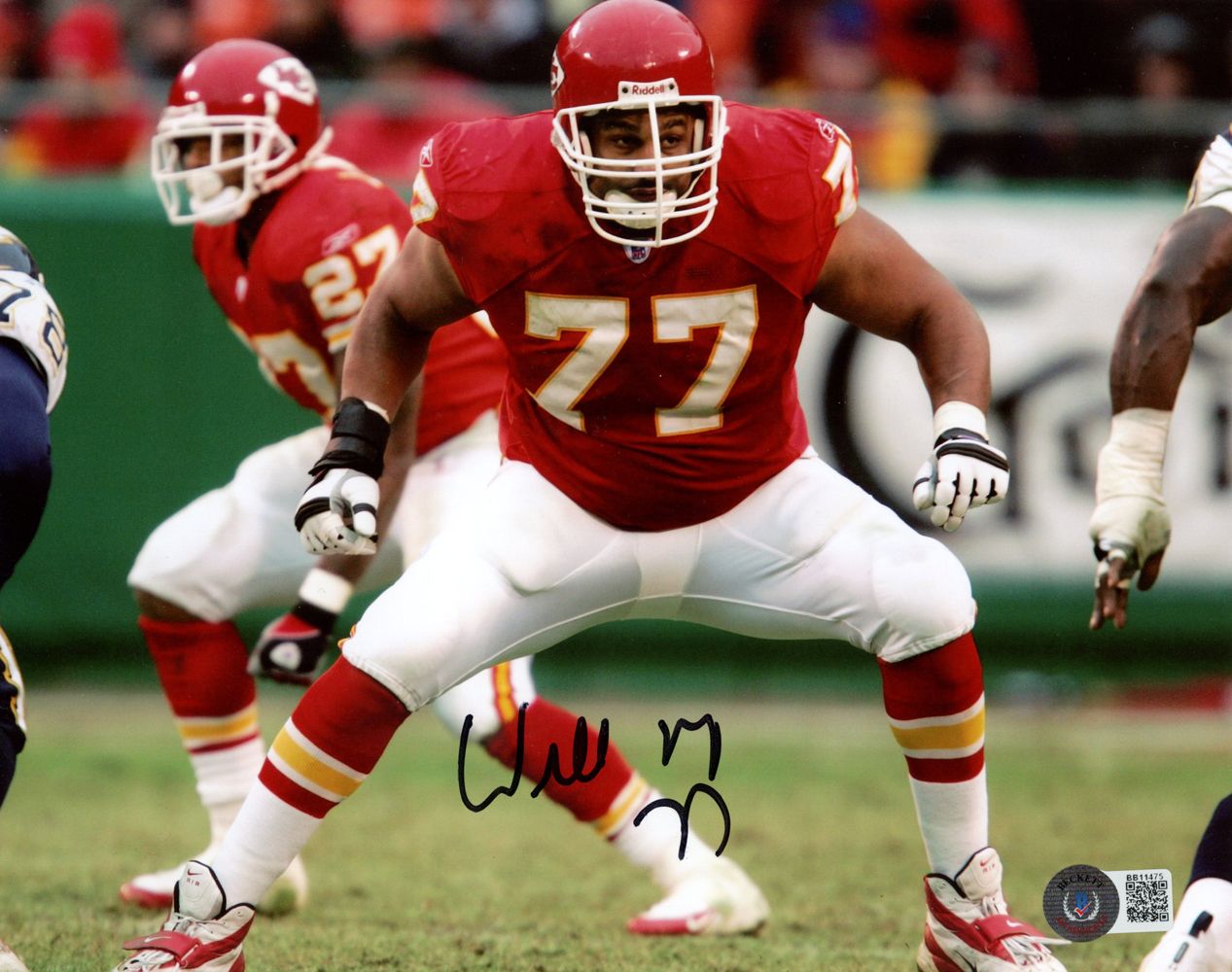 Willie Roaf Autographed/Signed Kansas City Chiefs 8x10 Photo Beckett