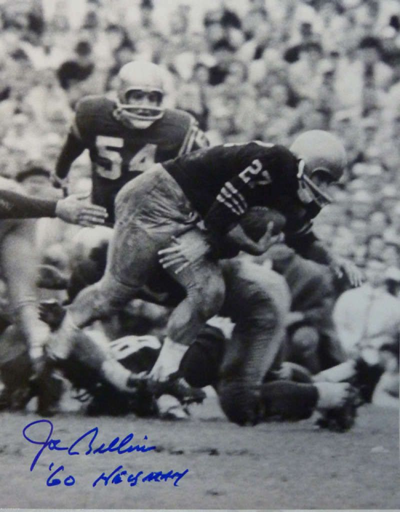 Joe Bellino Autographed Navy 8x10 Photo w/60 Heisman inscription