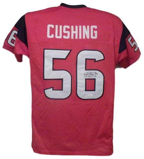Brian Cushing Autographed Red Size XL Houston Texans jersey