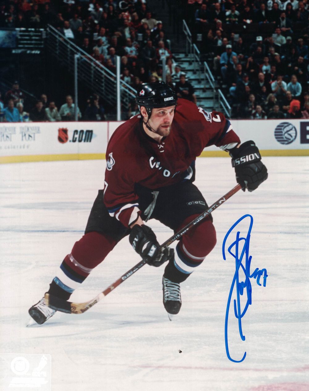 Scott Parker Autographed/Signed Colorado Avalanche 8x10 Photo PF