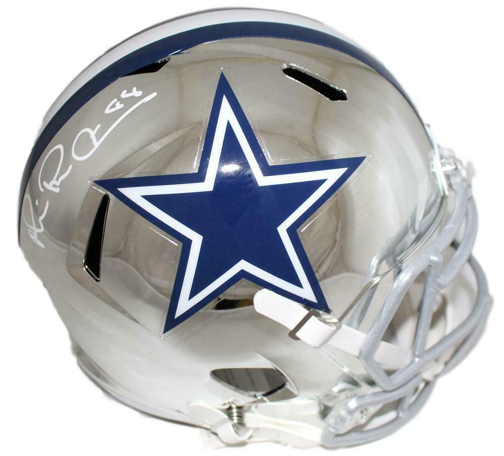 Michael Irvin Autographed Dallas Cowboys Chrome Replica Helmet BAS