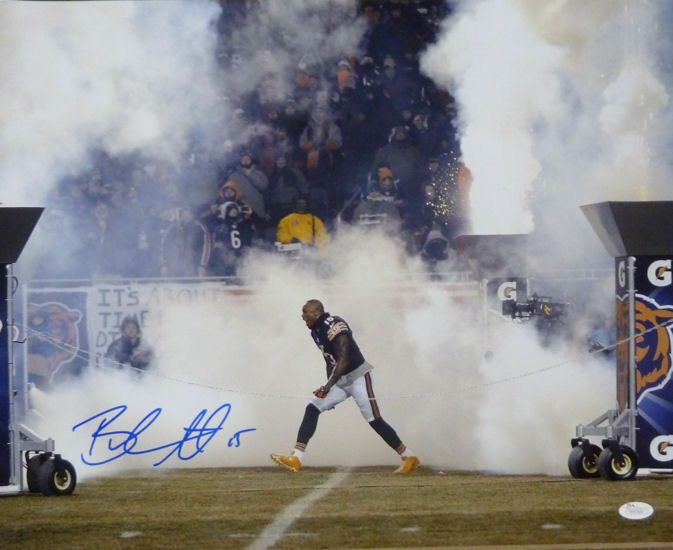 Brandon Marshall Autographed Chicago Bears Smoke 16x20 Photo JSA