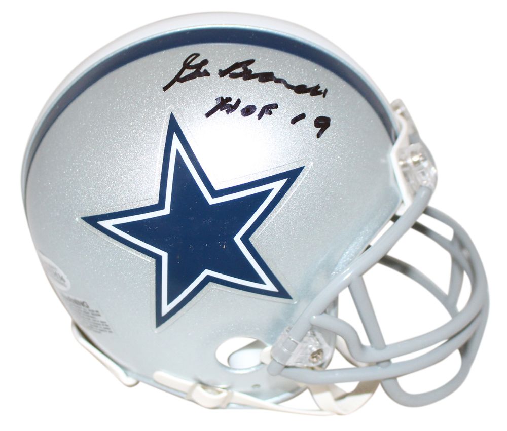 Gil Brandt Autographed/Signed Dallas Cowboys Mini Helmet HOF 19 BAS