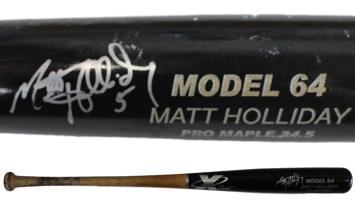 Matt Holliday Autographed Colorado Rockies Game Used Black Bat