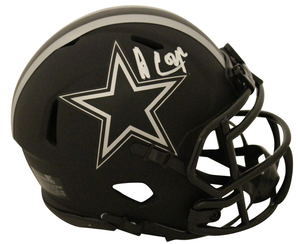 Amari Cooper Autographed/Signed Dallas Cowboys Eclipse Mini Helmet JSA