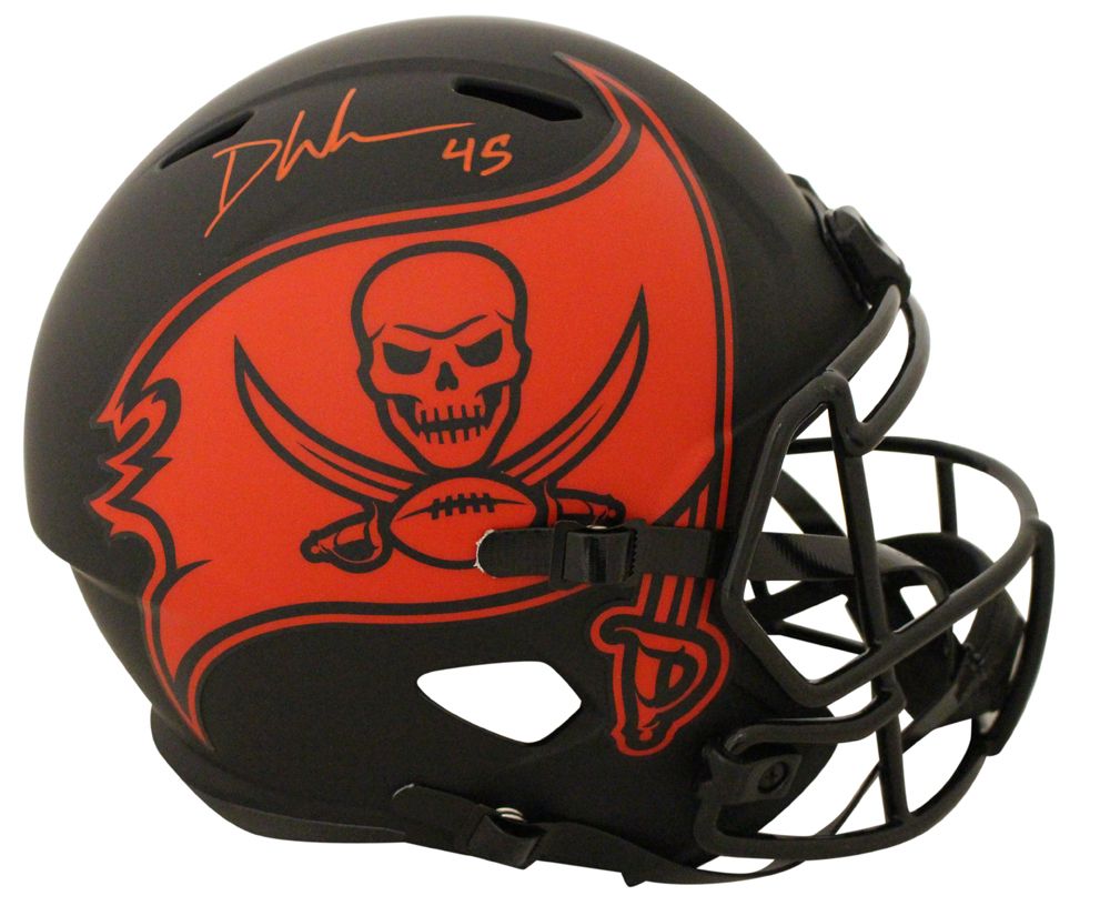 Devin White Signed Tampa Bay Buccaneers Eclipse Replica Helmet BAS