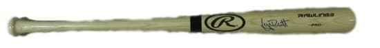 George Brett Autographed Kansas City Royals Rawlings Blonde Bat (Name Only) Bec