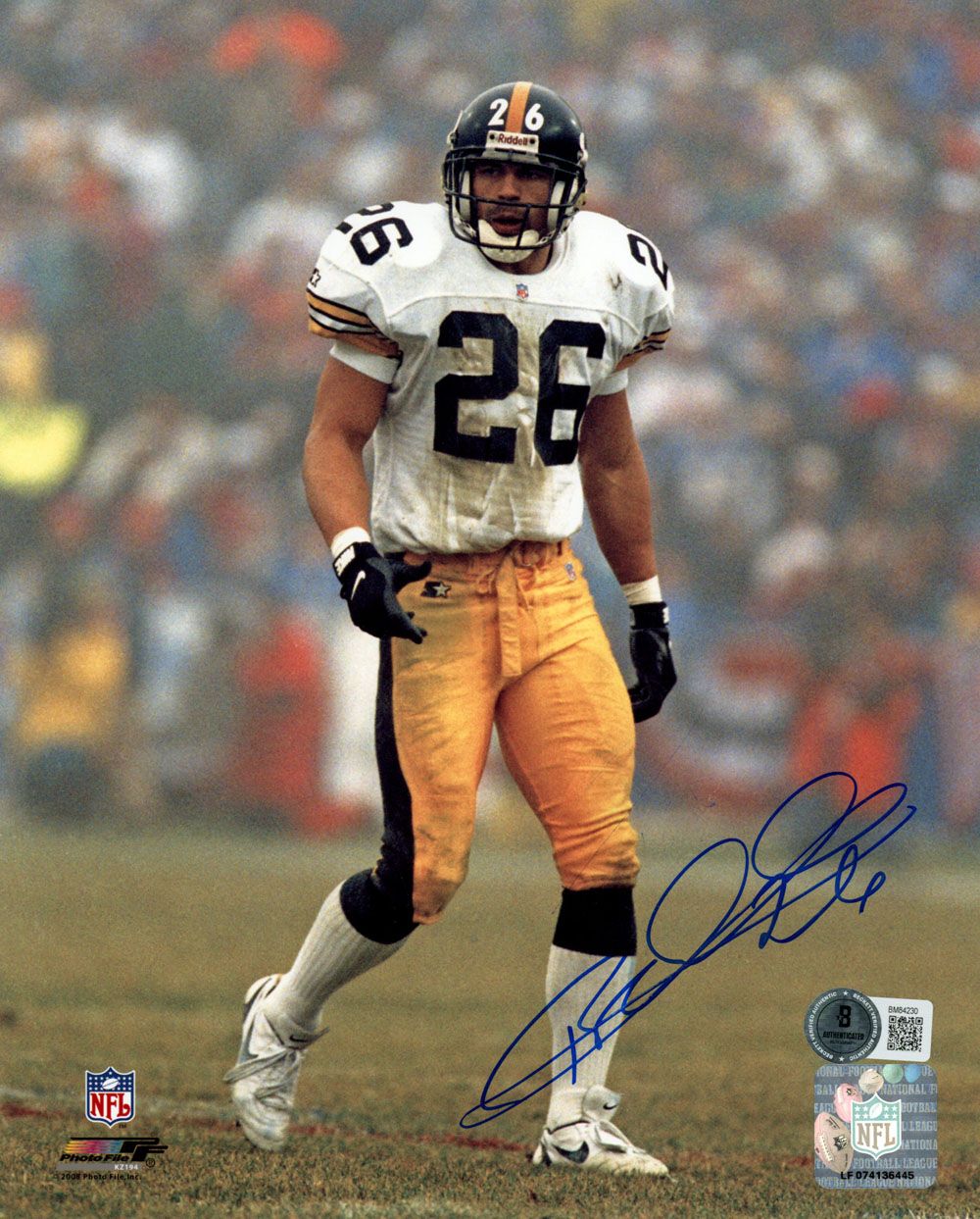 Rod Woodson Signed Pittsburgh Steelers 8x10 Photo Beckett 45566