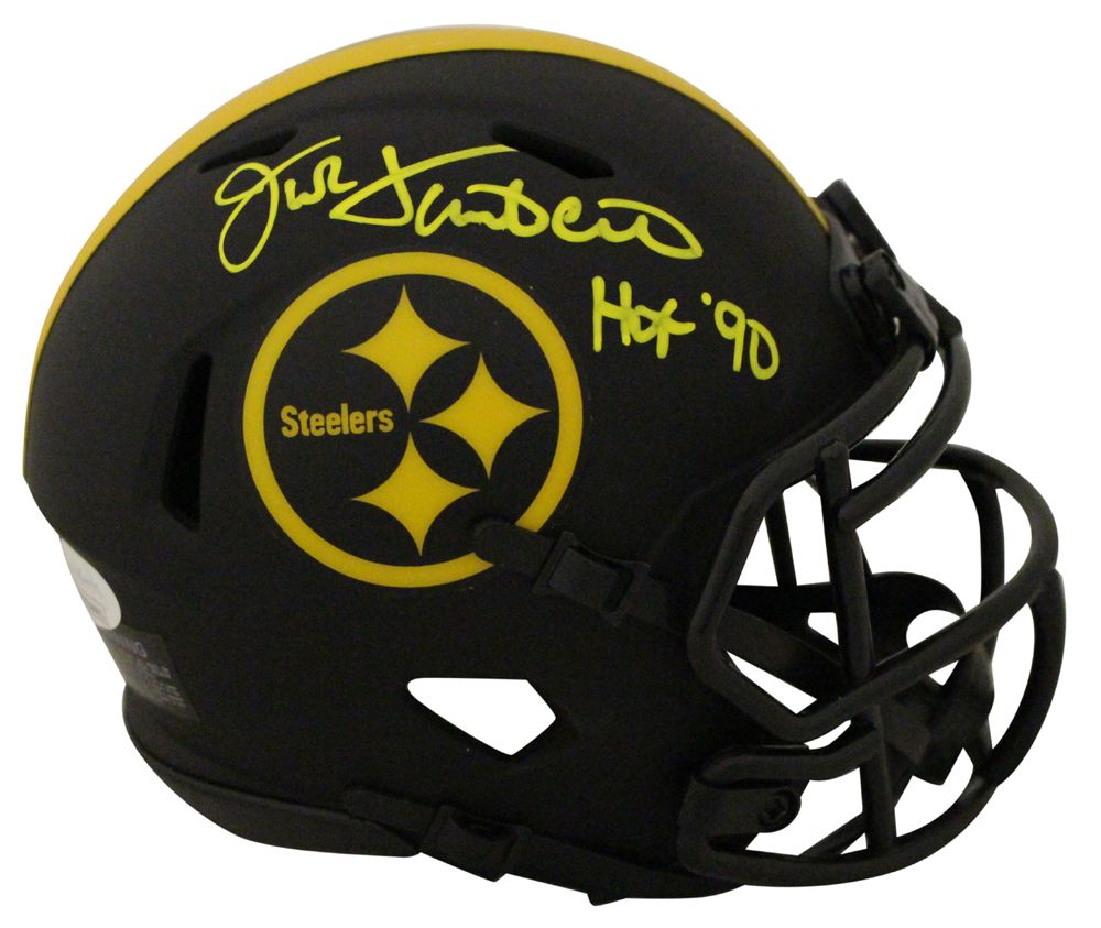 Jack Lambert Autographed Pittsburgh Steelers Eclipse Mini Helmet HOF JSA