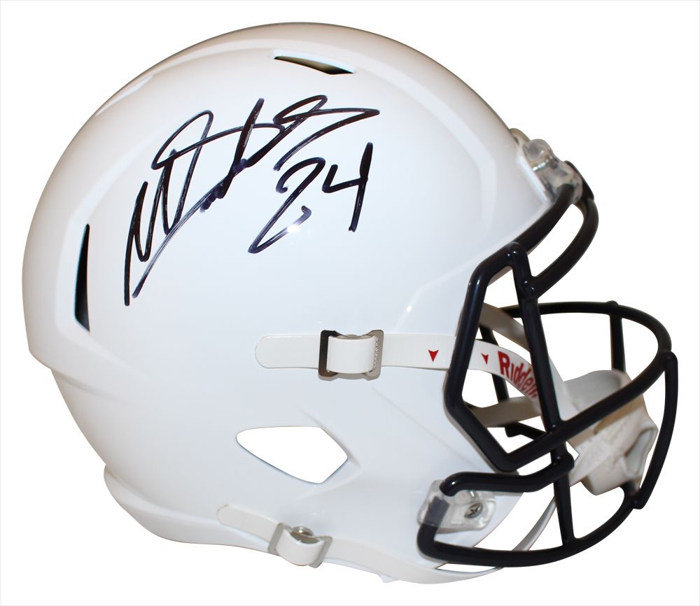 Miles Sanders Autographed Penn State Nittany Lions F/S Speed Helmet BAS