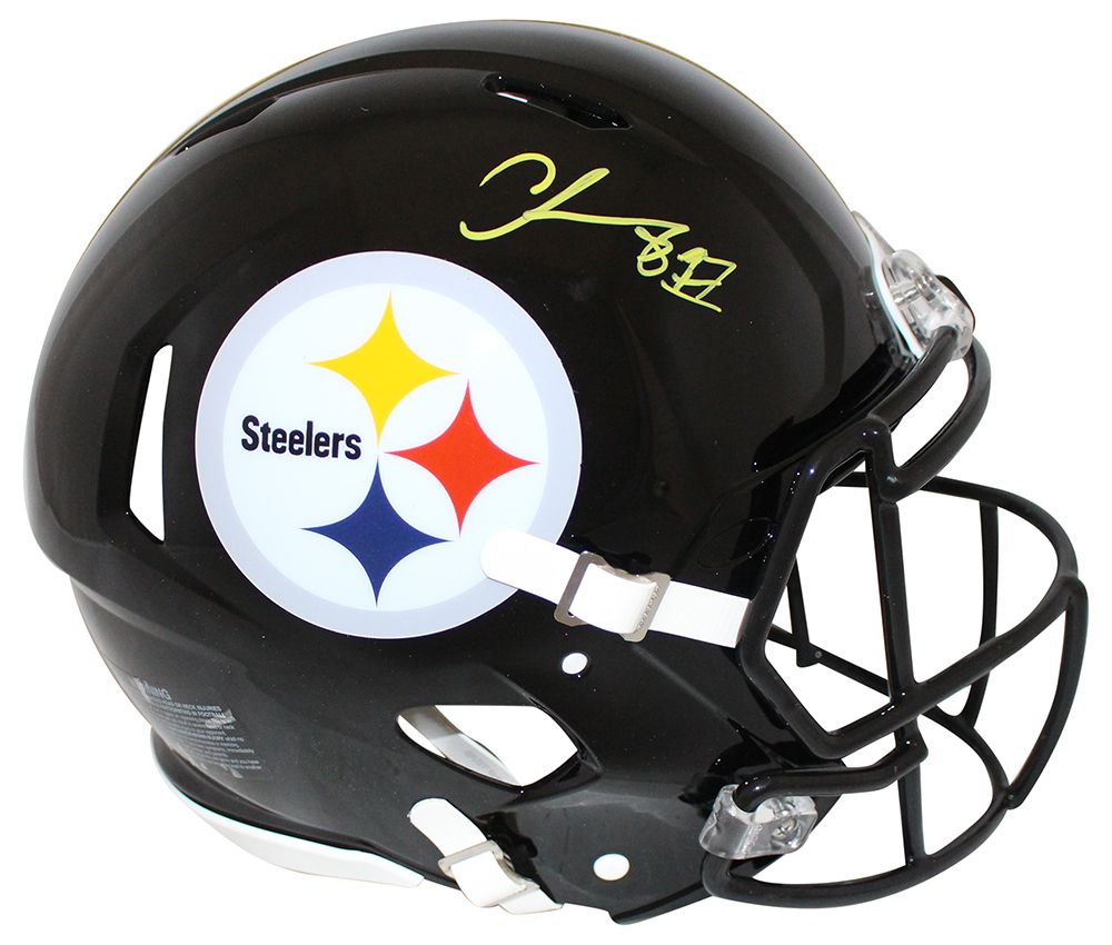 Chase Claypool Signed Pittsburgh Steelers Authentic Speed Helmet BAS