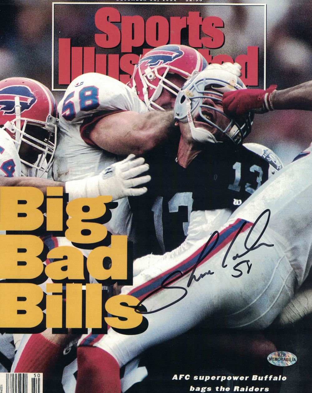 Shane Conlan Autographed/Signed Buffalo Bills 8x10 Photo
