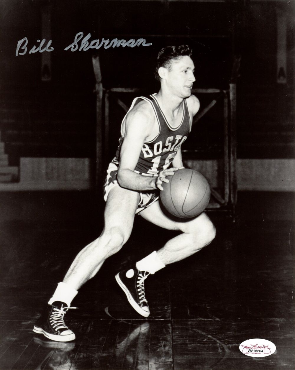 Bill Sharman Autographed/Signed Boston Celtics 8x10 Photo JSA