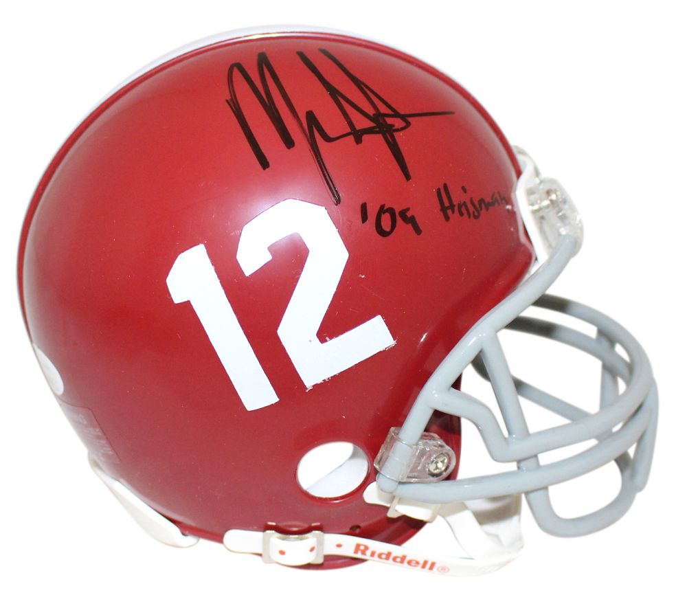 Mark Ingram Autographed Alabama Crimson Tide Mini Helmet Heisman JSA