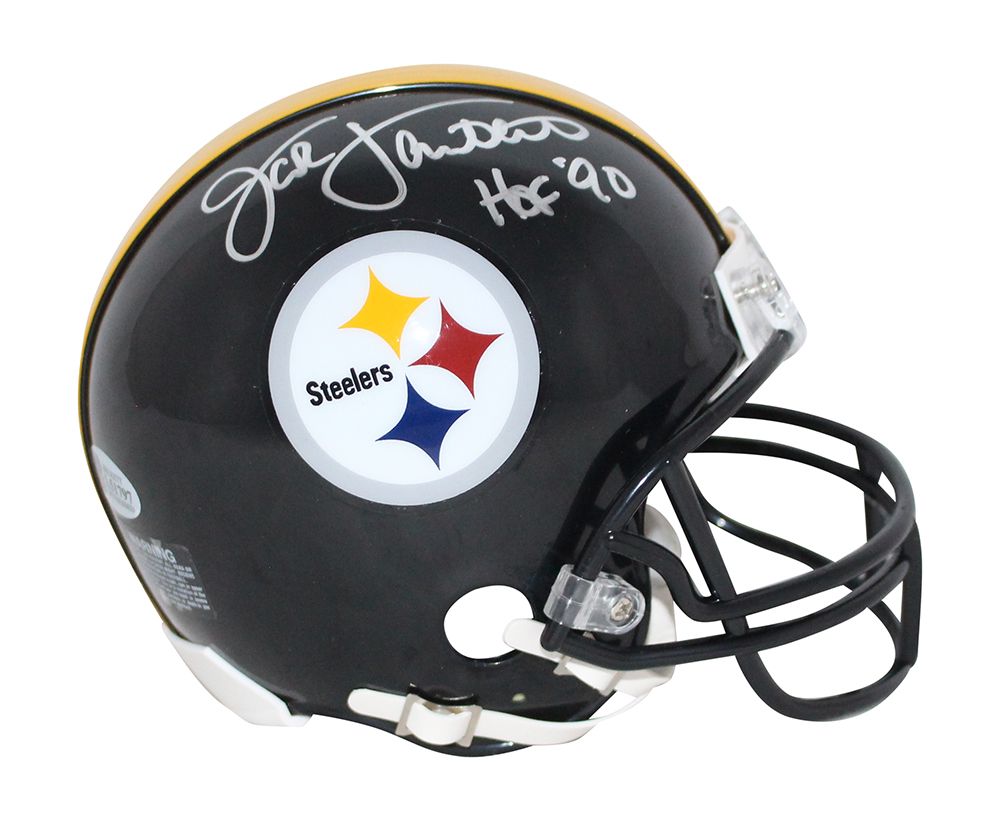 Jack Lambert Autographed Pittsburgh Steelers Mini Helmet HOF BAS