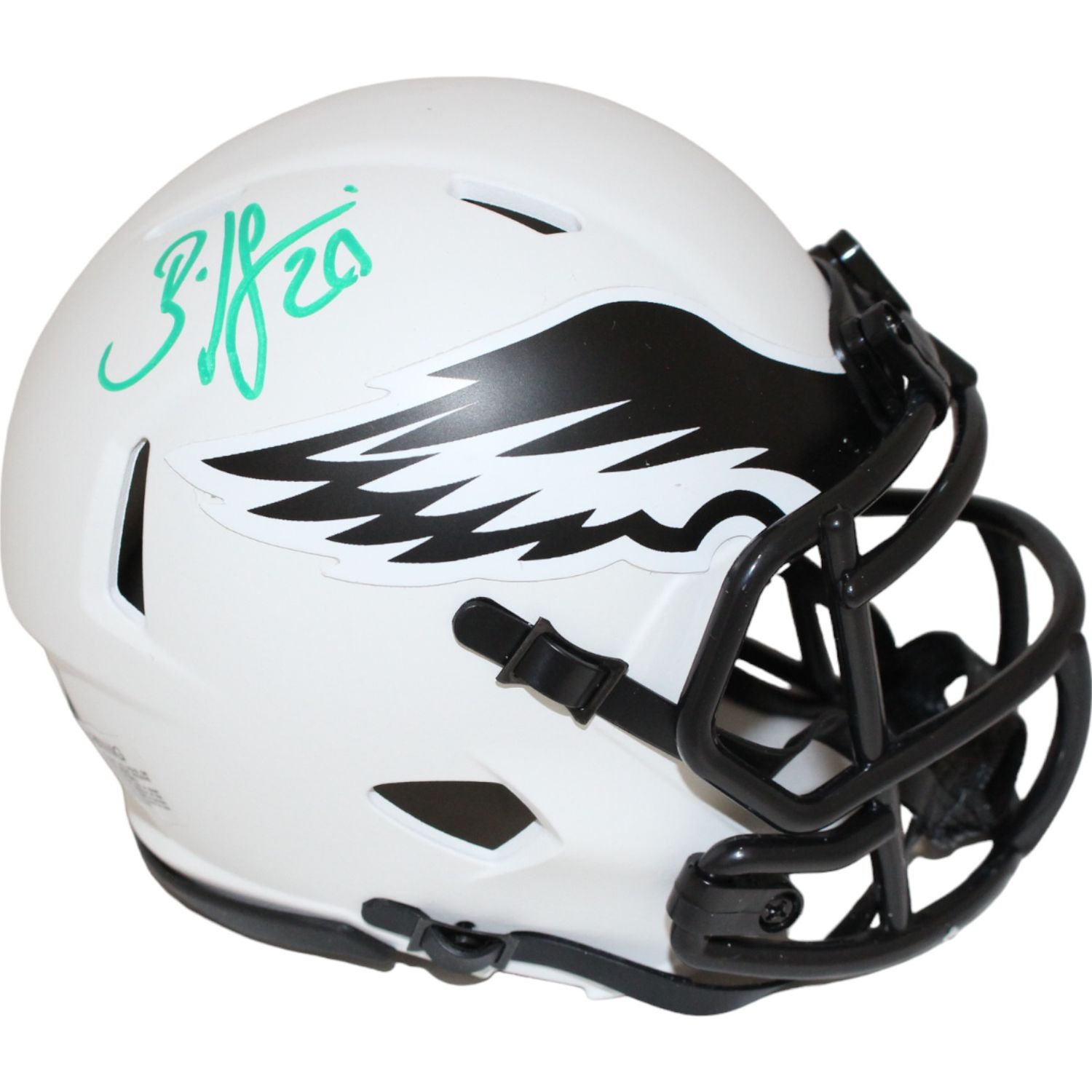 Brian Dawkins Signed Philadelphia Eagles Lunar Mini Helmet Beckett