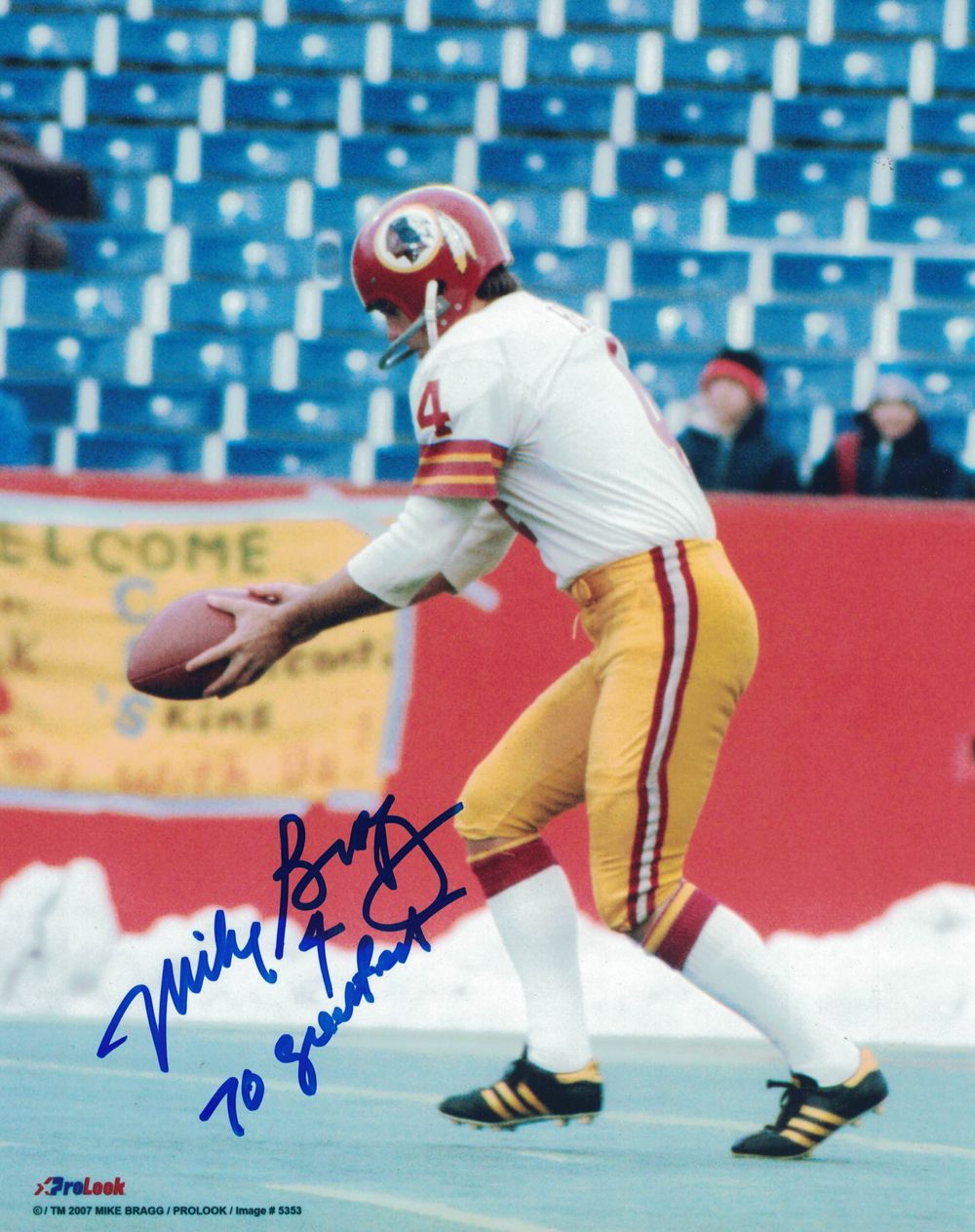 Mike Bragg Autographed/Signed Washington Redskins 8x10 Photo