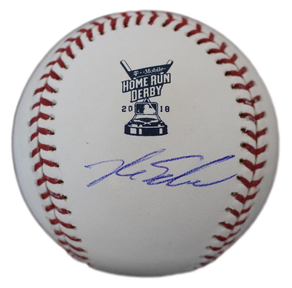 Kyle Schwarber Autographed Chicago Cubs 2018 Home Run Derby Baseball JSA