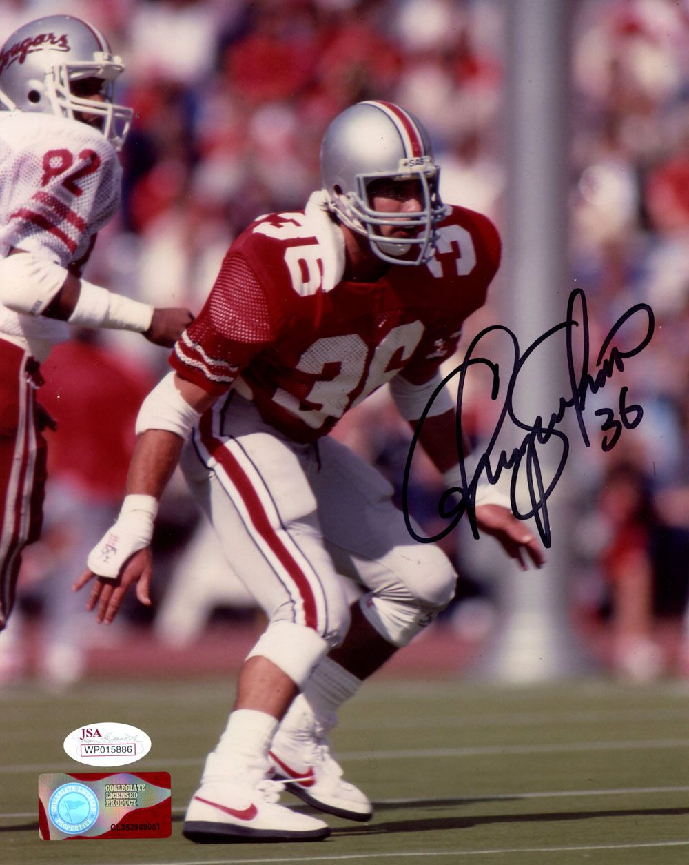 Chris Spielman Autographed/Signed Ohio State Buckeyes 8x10 Photo JSA