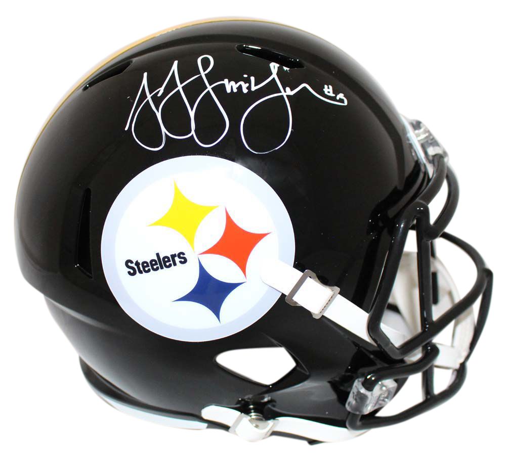 JuJu Smith-Schuster Signed Pittsburgh Steelers Speed Replica Helmet BAS