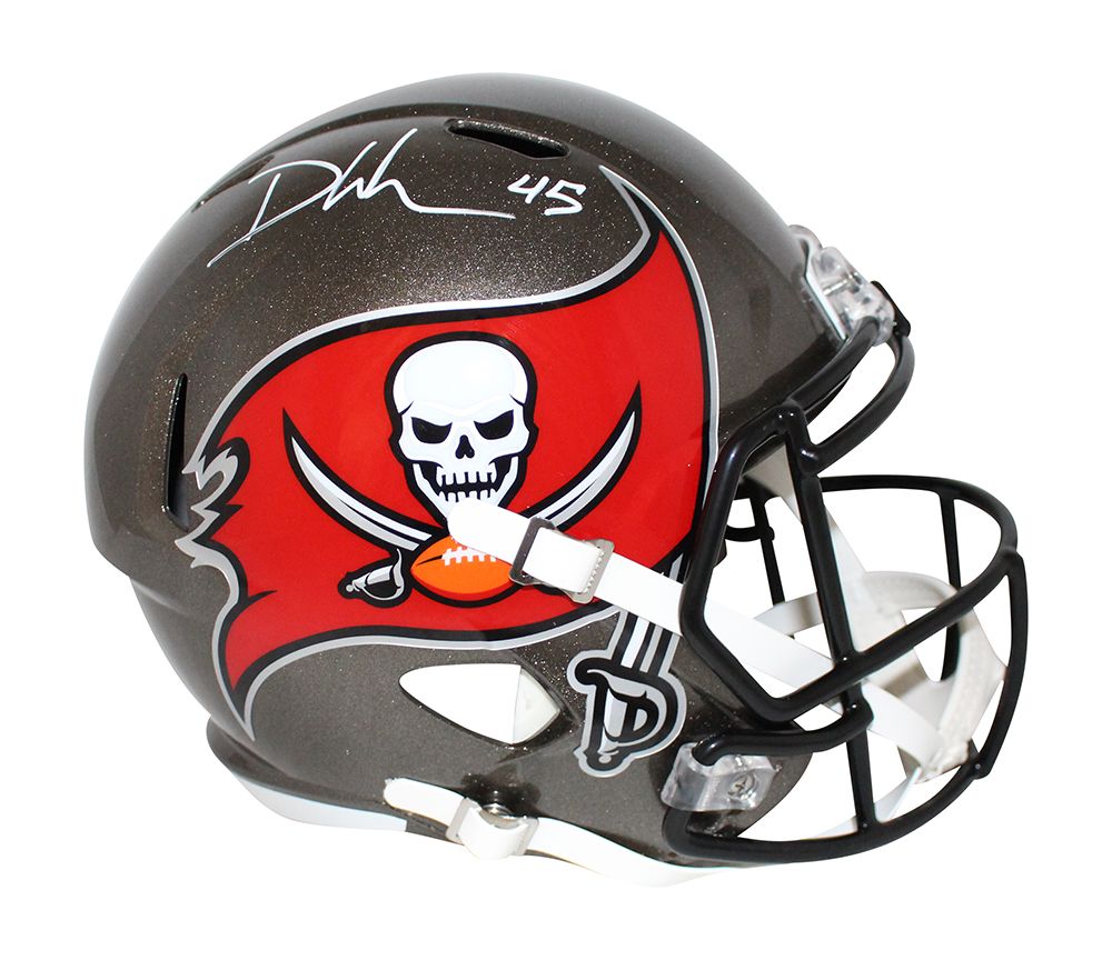 Devin White Autographed Tampa Bay Buccaneers F/S Speed Helmet BAS