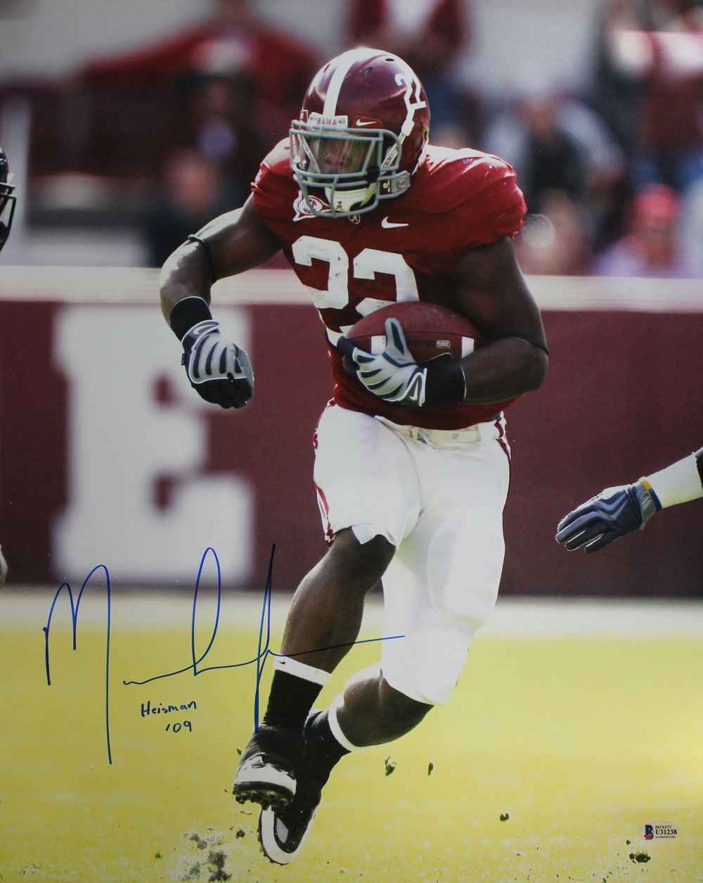 Mark Ingram Autographed Alabama Crimson Tide 16x20 Photo Heisman BAS