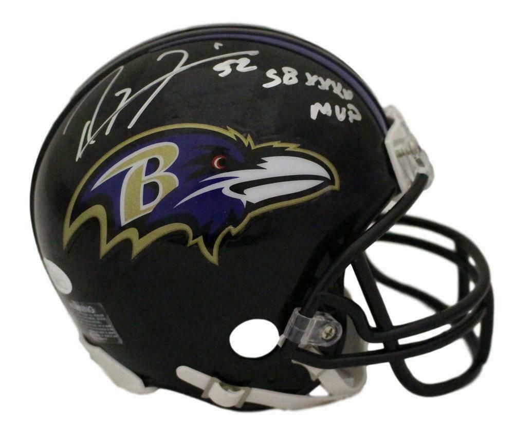 Ray Lewis Autographed Baltimore Ravens Mini Helmet SB XXXV MVP JSA
