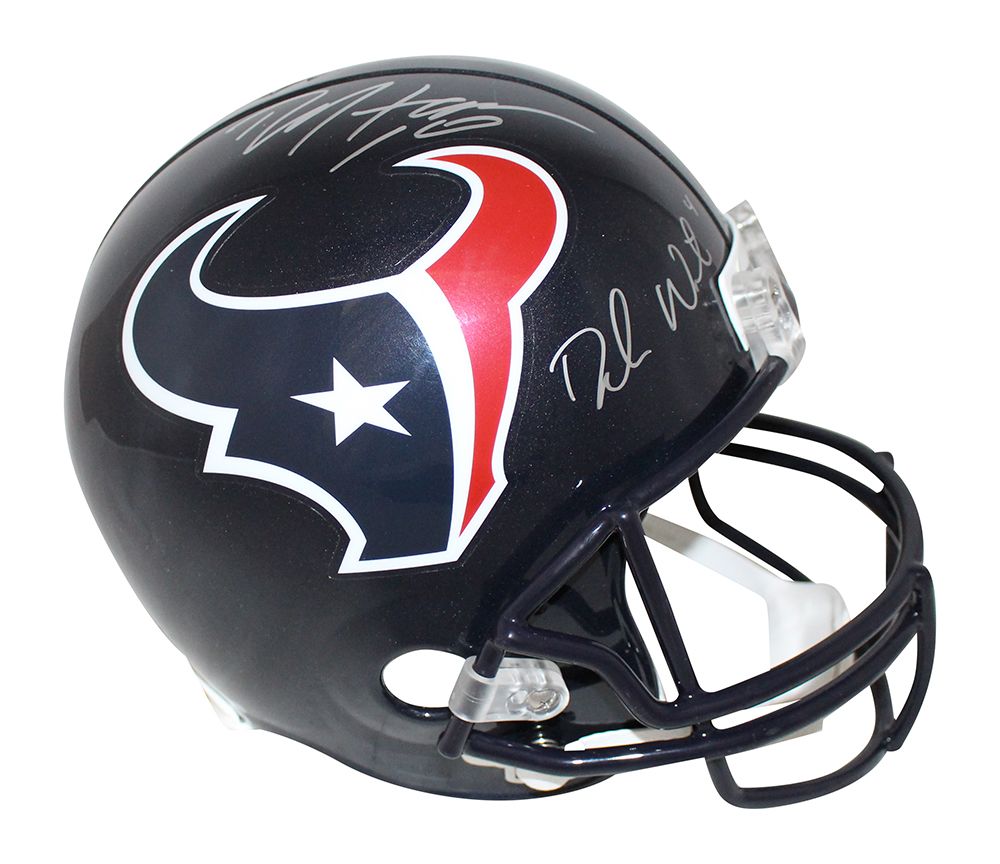 Deshaun Watson &amp; Deandre Hopkins Signed Houston Texans F/S Helmet JSA