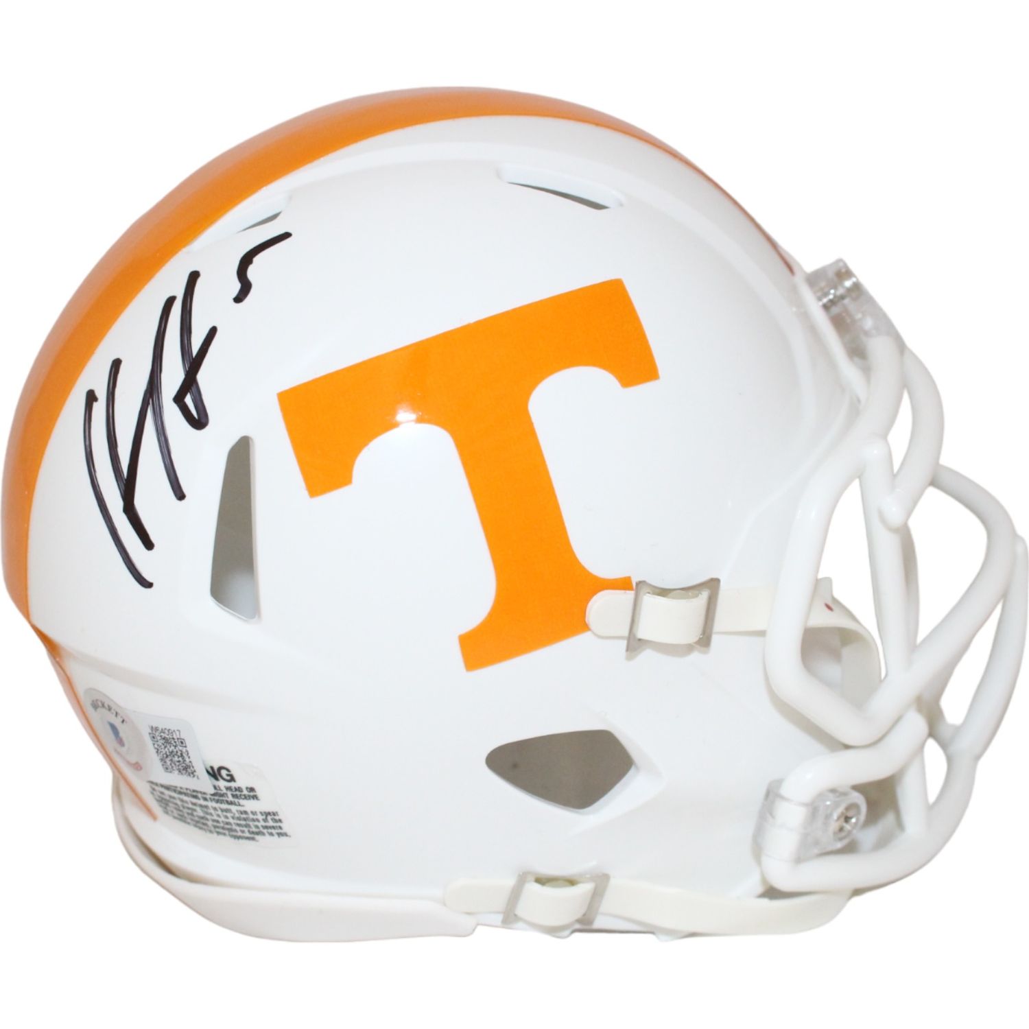Hendon Hooker Signed Tennessee Voluneers White Mini Helmet Beckett