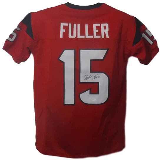 Will Fuller Autographed Houston Texans Red XL Jersey JSA