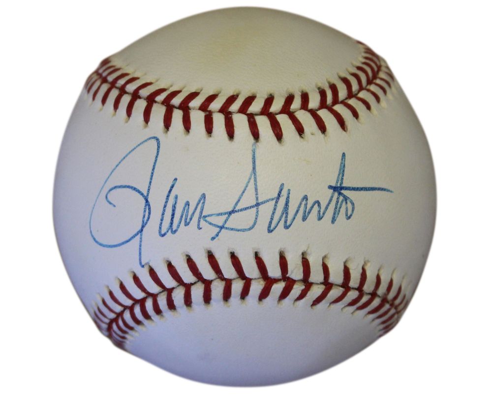 Ron Santo Autographed/Signed Chicago Cubs National League Baseball JSA