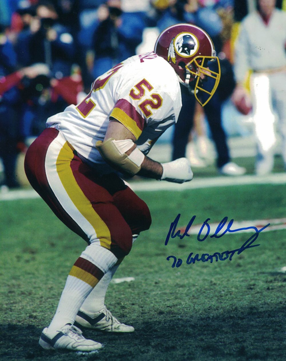 Neal Olkewicz Autographed Washington Redskins 8x10 Photo