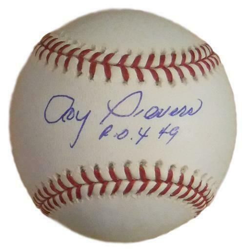 Roy Sievers Autographed Washington Senators OML Baseball ROY 49