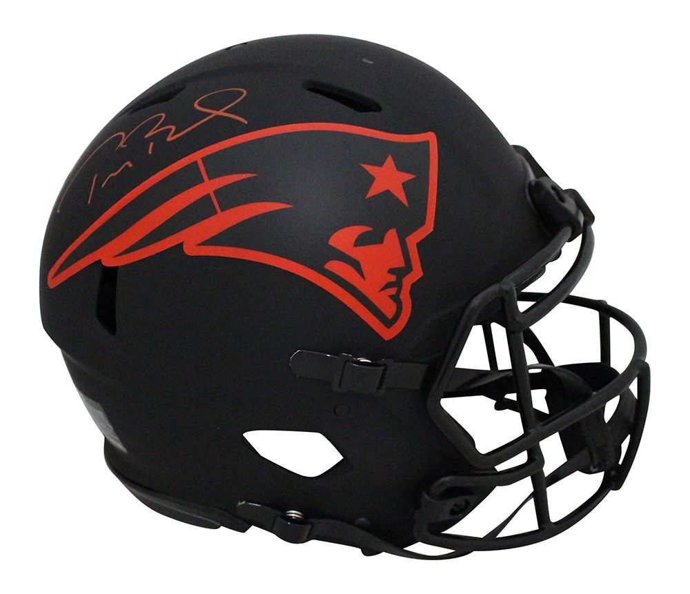 Tom Brady Signed New England Patriots Authentic Eclipse Speed Helmet FAN