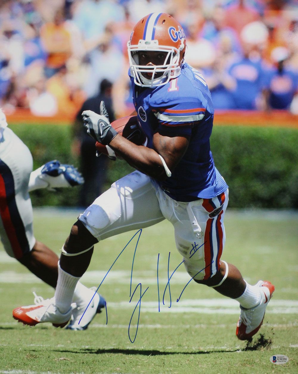 Percy Harvin Autographed/Signed Florida Gators 16x20 Photo BAS