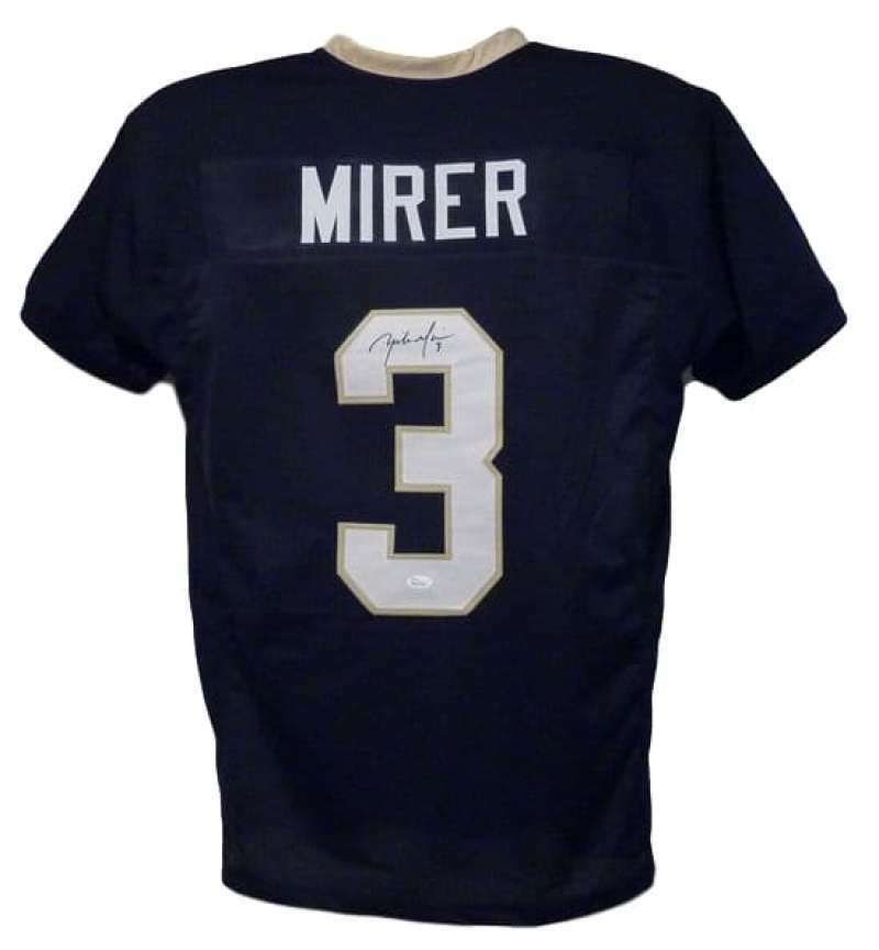 Rick Mirer Autographed Notre Dame Irish size XL jersey JSA