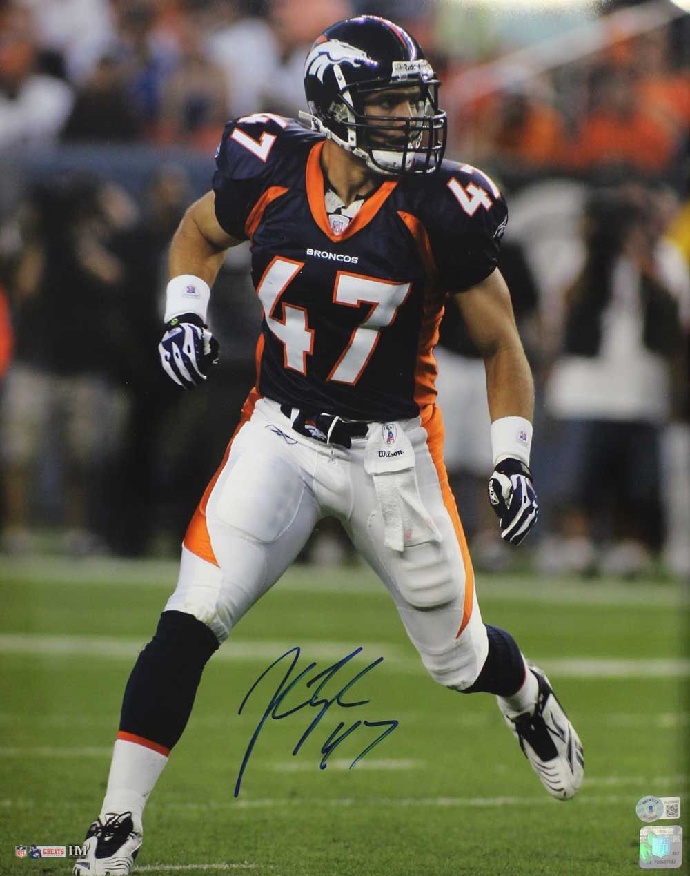 John Lynch Autographed/Signed Denver Broncos 16x20 Photo BAS