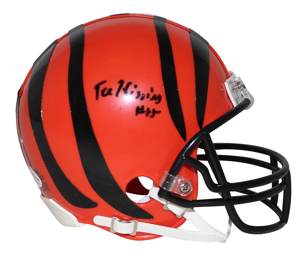 Tee Higgins Autographed/Signed Cincinnati Bengals Mini Helmet BAS