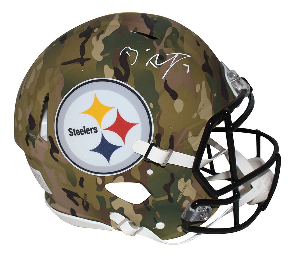 Ben Roethlisberger Signed Steelers Authentic Camo Speed Helmet FAN
