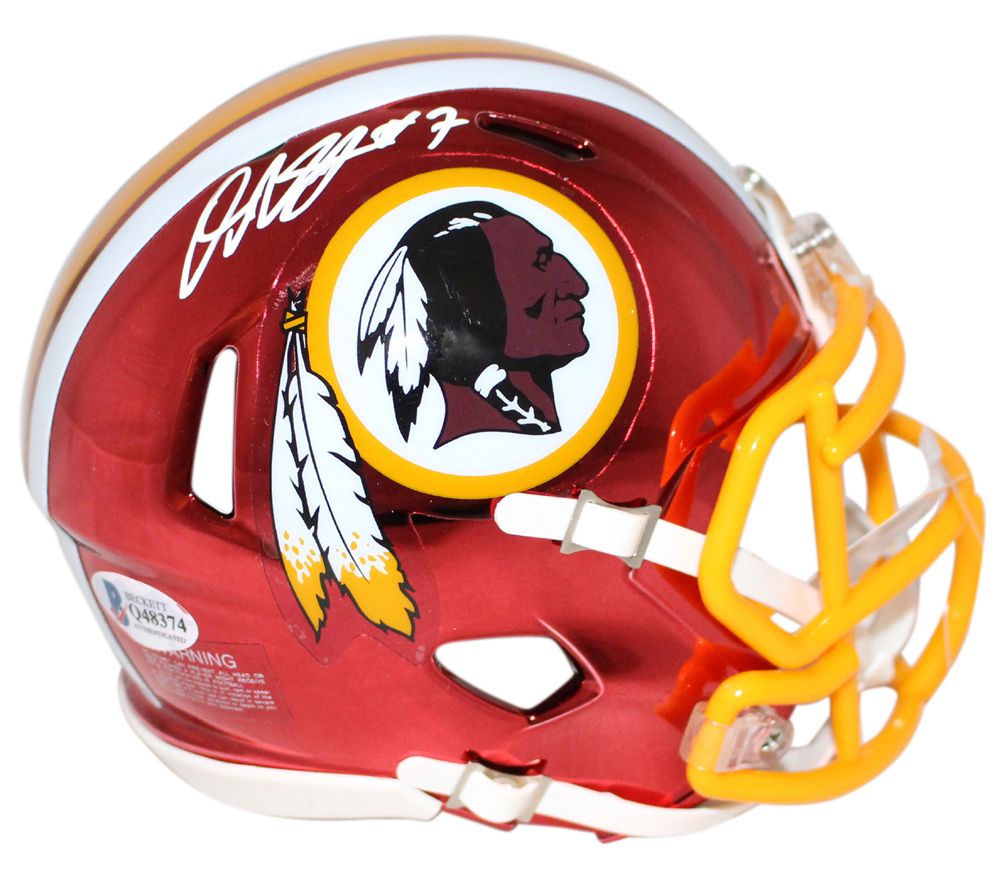 Dwayne Haskins Autographed Washington Redskins Chrome Mini Helmet BAS