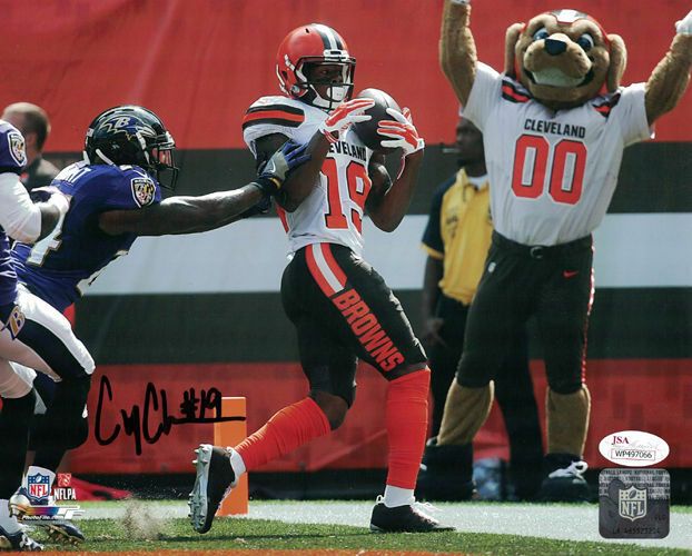 Corey Coleman Autographed Cleveland Browns 8x10 Photo Touchdown JSA