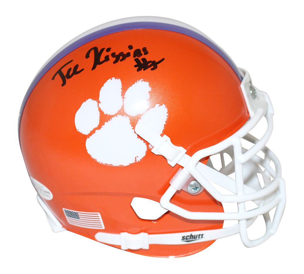 Tee Higgins Autographed/Signed Clemson Tigers Mini Helmet BAS