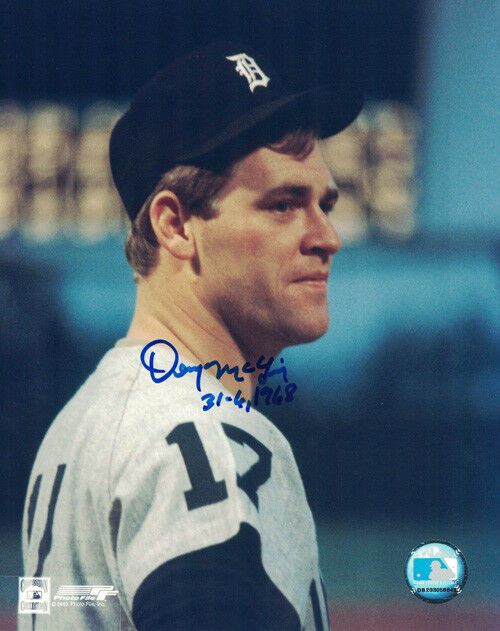 Denny McLain Autographed Detroit Tigers 8x10 Photo (Close Up) 31-6