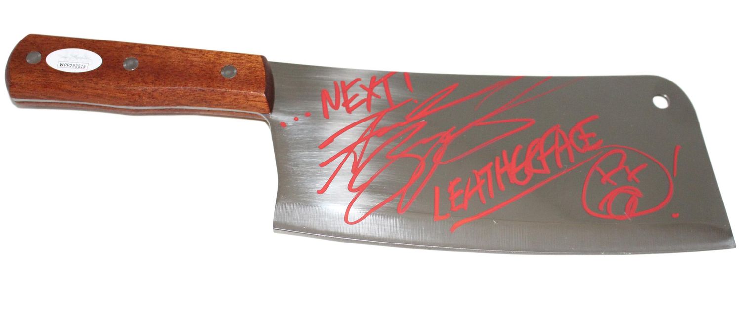 Andrew Bryniarski Autographed Texas Chainsaw Massacre 8&quot; Steel Cleaver JSA