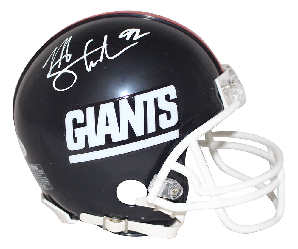 Michael Strahan Autographed New York Giants 81-99 Mini Helmet BAS